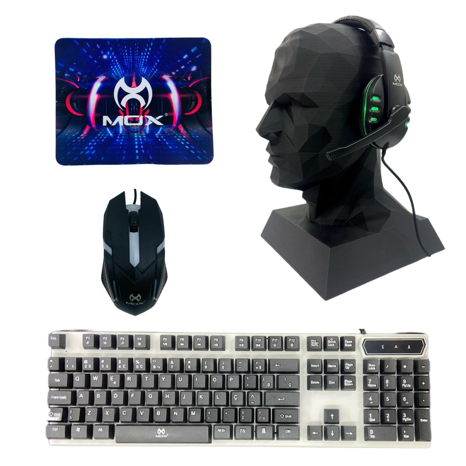 Kit Gamer MOX Teclado, Mouse, Headset e Mouse Pad MO-KM700